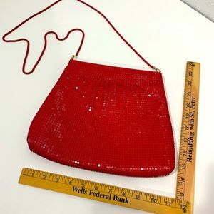 Vintage Metal Red Purse - Another Y&S Original Stunning Night Out